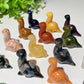 1.3" Mixed Crystal Dinosaur Carvings Bulk Wholesale