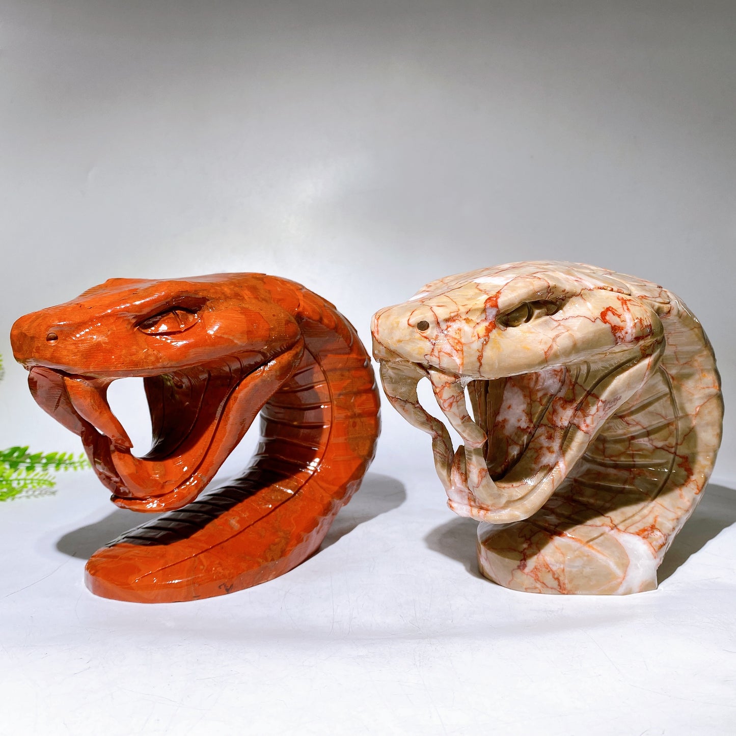 19cm Large Crystal Snake Head Carving Wholesale
