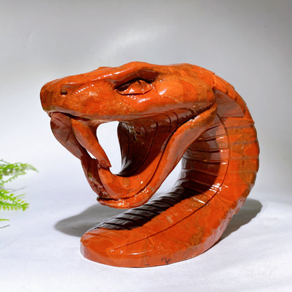 19cm Large Crystal Snake Head Carving Wholesale