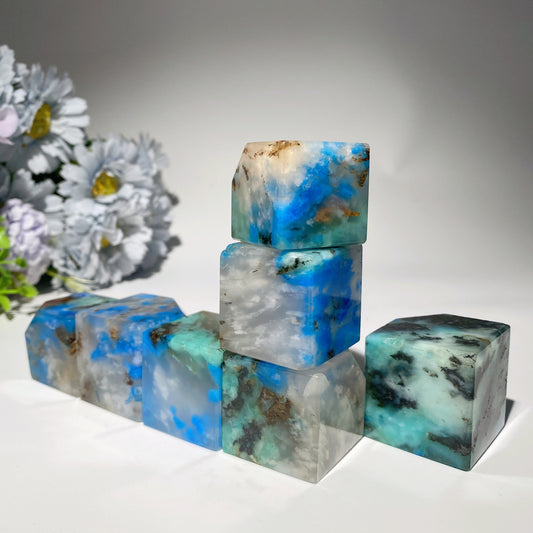 1.0"-1.8" Quantum Quattro Shattuckute Quartz Cube From Brazil Crystal Healing Bulk Wholesale