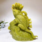 20cm Lemon Jade Chameleon Carving Crystal Healing Bulk Wholesale