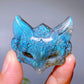 1.7" Labradorite Fox Head Carving Wholesale
