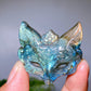 1.7" Labradorite Fox Head Carving Wholesale