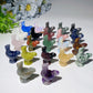 1.3" Mixed Crystal Rooster Carvings Bulk Wholesale