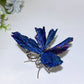 Aura Tourmaline Crystal Metal Butterfly Free Form Crystal Healing Bulk Wholesale