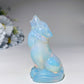 3.2" Mixed Crystal Wolf Carvings Bulk Wholesale