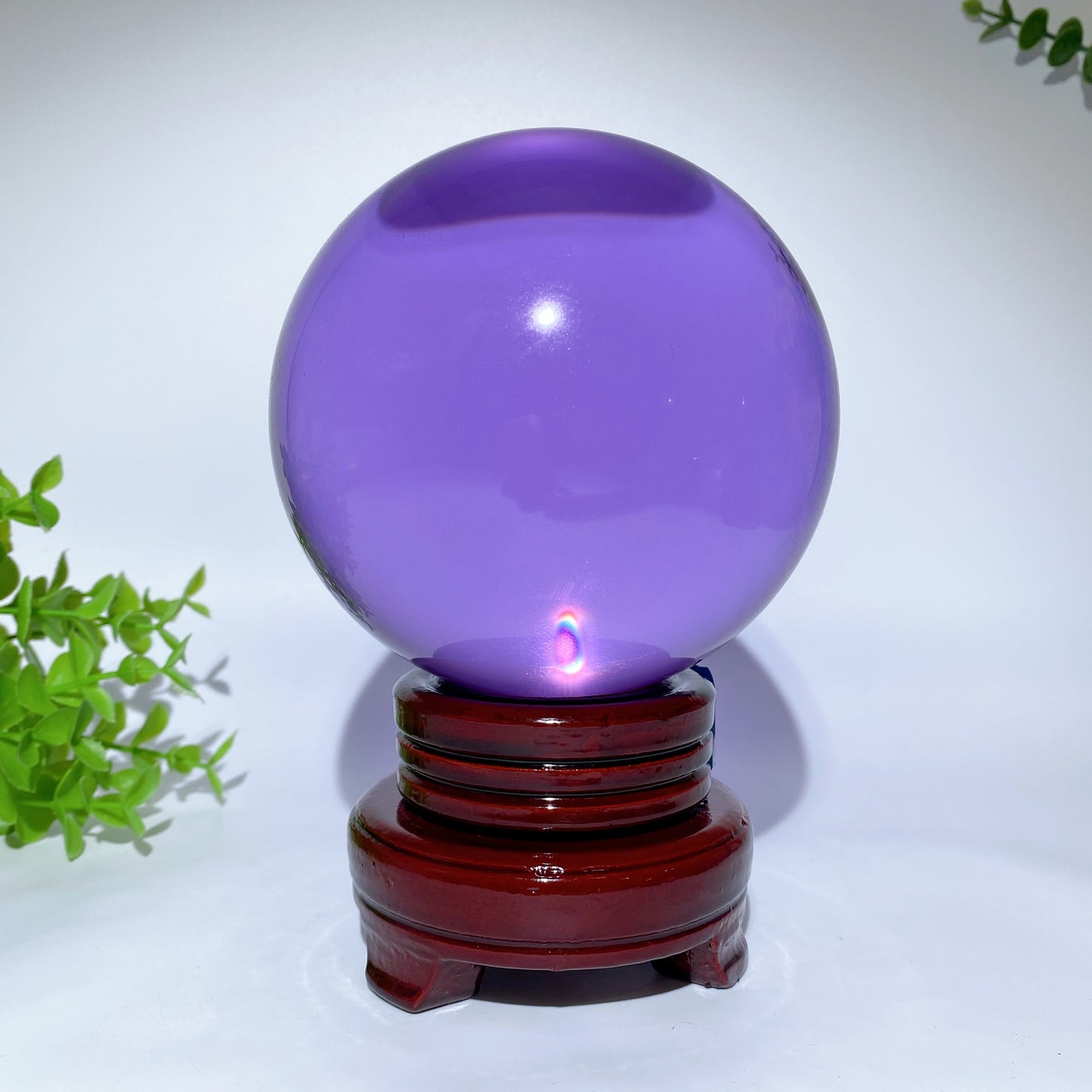 12cm Purple Blue Pink Glass Sphere with Stand Bulk Wholesale