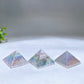 1.3" Aura Clear Quartz Pyramid Carving Wholesale