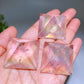 1.3" Aura Clear Quartz Pyramid Carving Wholesale