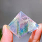 1.3" Aura Clear Quartz Pyramid Carving Wholesale