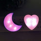 2.6"-3.3" Mixed Crystal Moon Star Heart Shape Night Lamp Bulk Wholesale