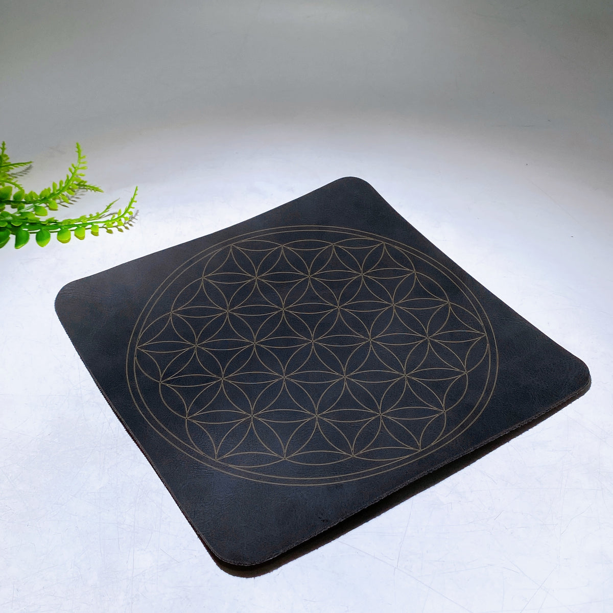Vogel Copper Pyramid with Faceted Clear Quartz DT Point & PU Leather Mat Wholesale