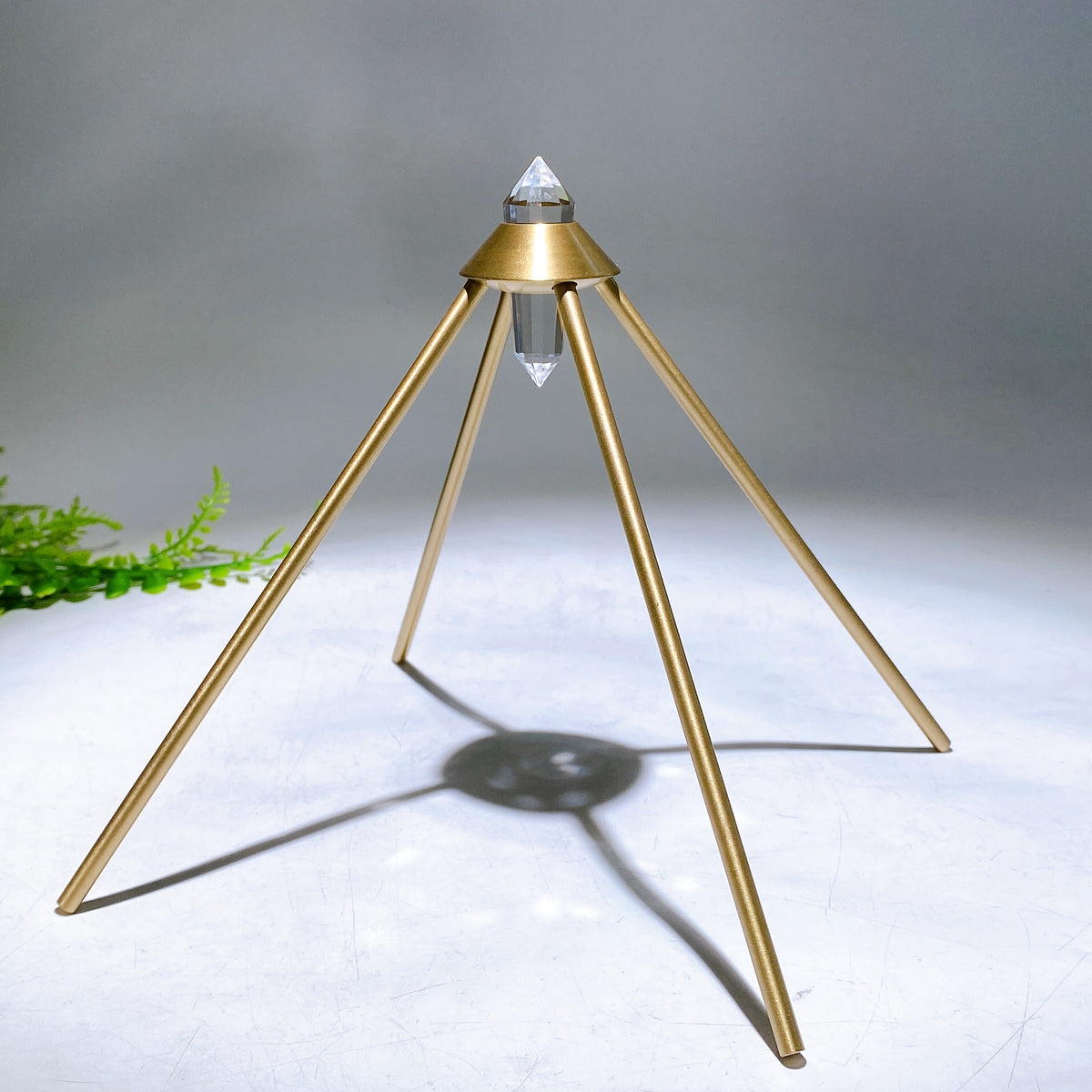 Vogel Copper Pyramid with Faceted Clear Quartz DT Point & PU Leather Mat Wholesale