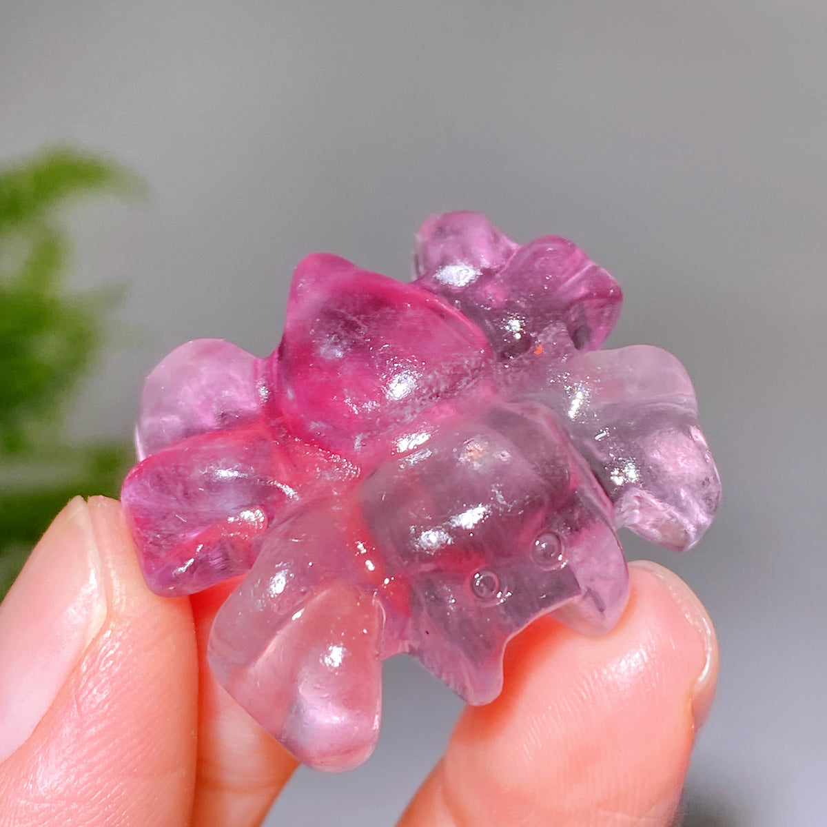 1.3" Natural Crystal Spider Carving Wholesale