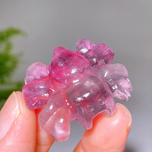 1.3" Natural Crystal Spider Carving Wholesale