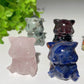 1.6" Mixed Crystal Bear Carvings Bulk Wholesale