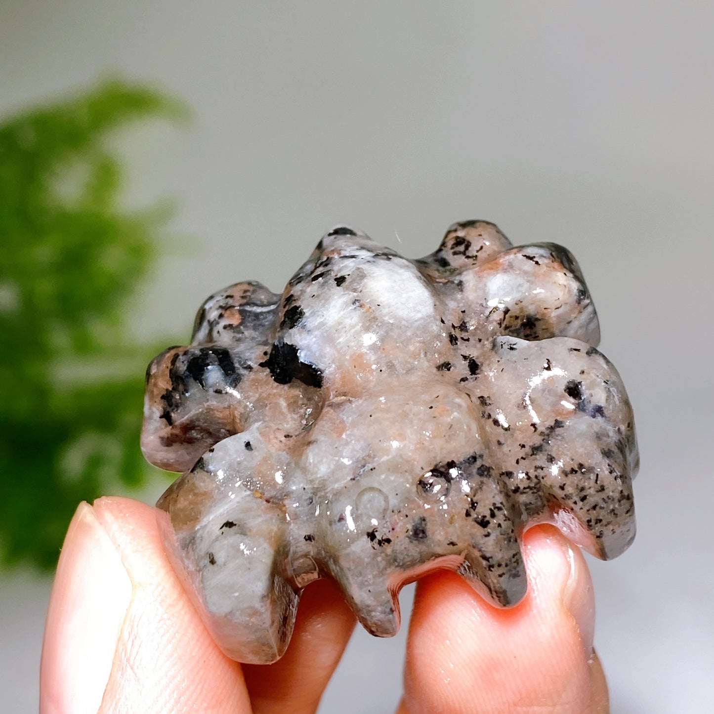 1.3" Natural Crystal Spider Carving Wholesale