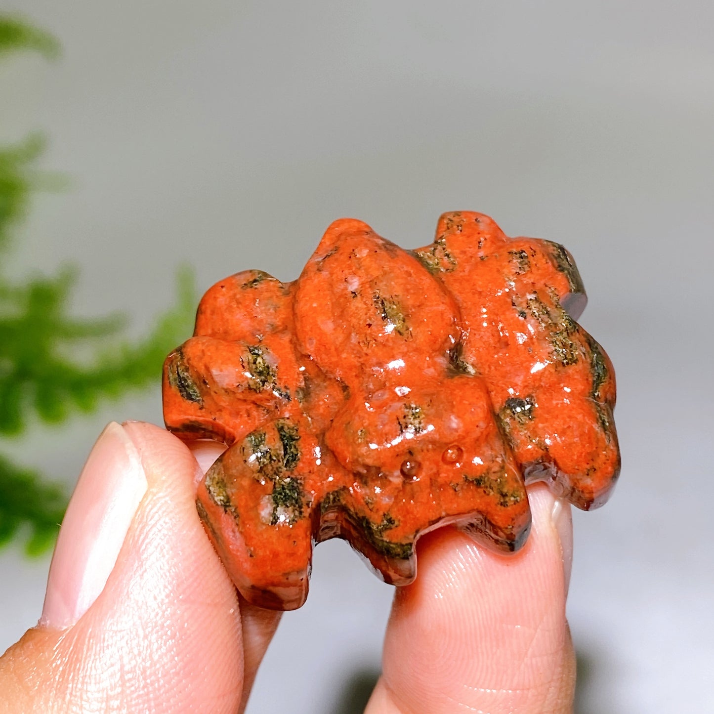 1.3" Natural Crystal Spider Carving Wholesale