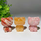 1.5" Mixed Crystal Hello Kitty Carvings Crystal Healing Bulk Wholesale