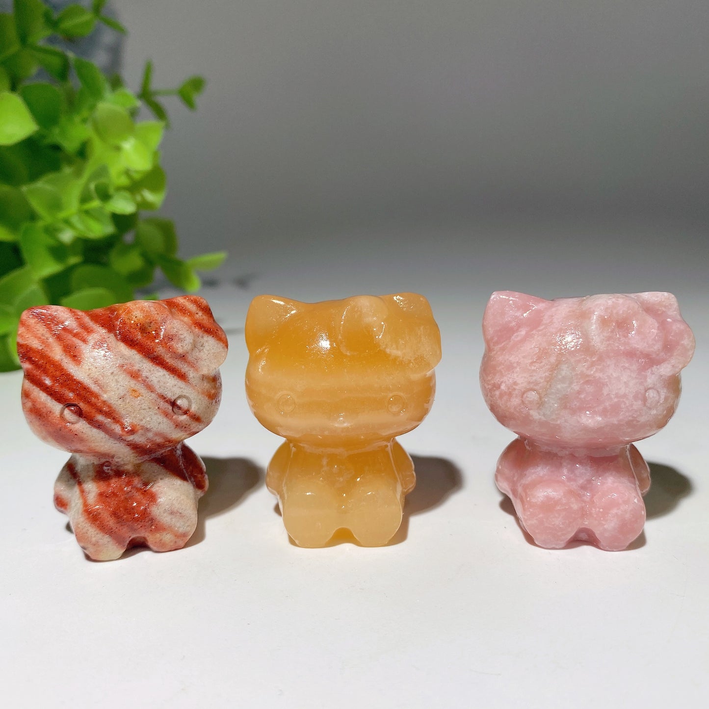 1.5" Mixed Crystal Hello Kitty Carvings Bulk Wholesale