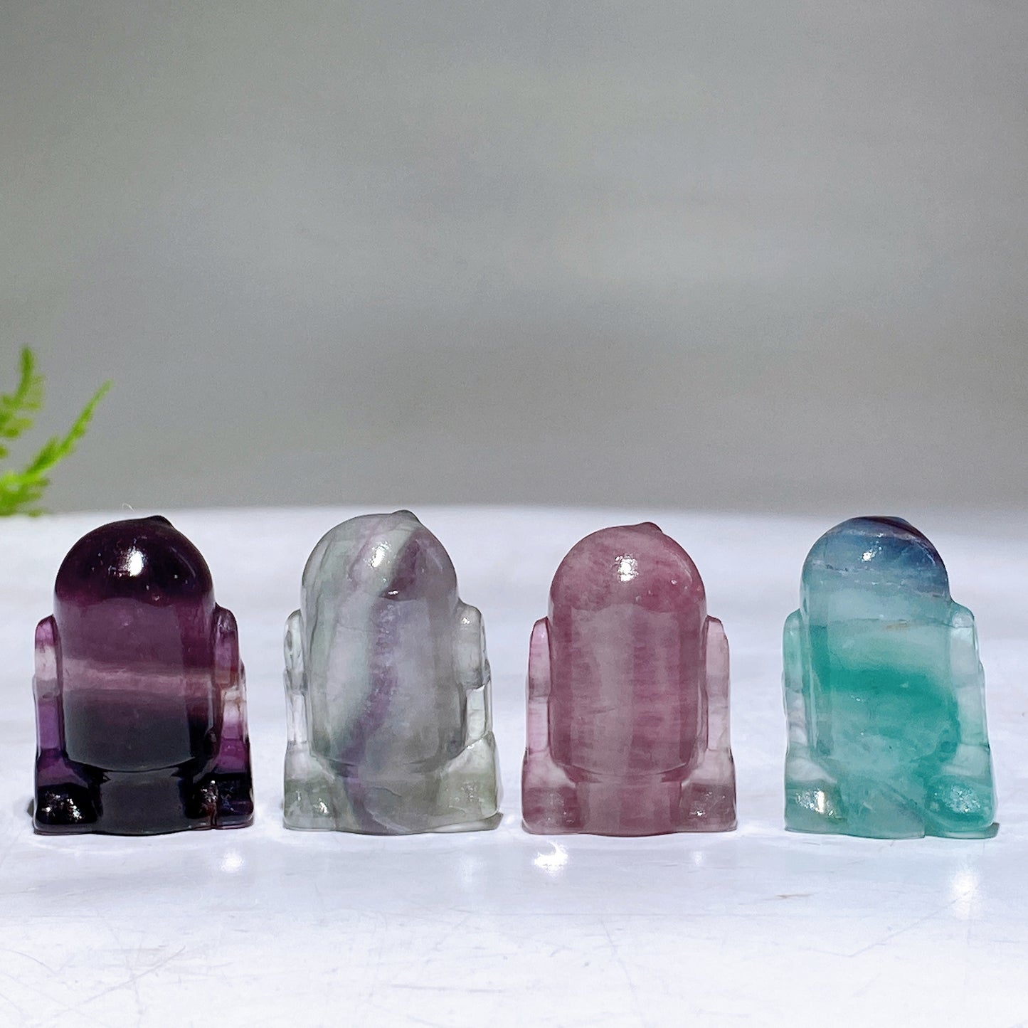 1.4" Natural Crystal R2D2 Carving Wholesale