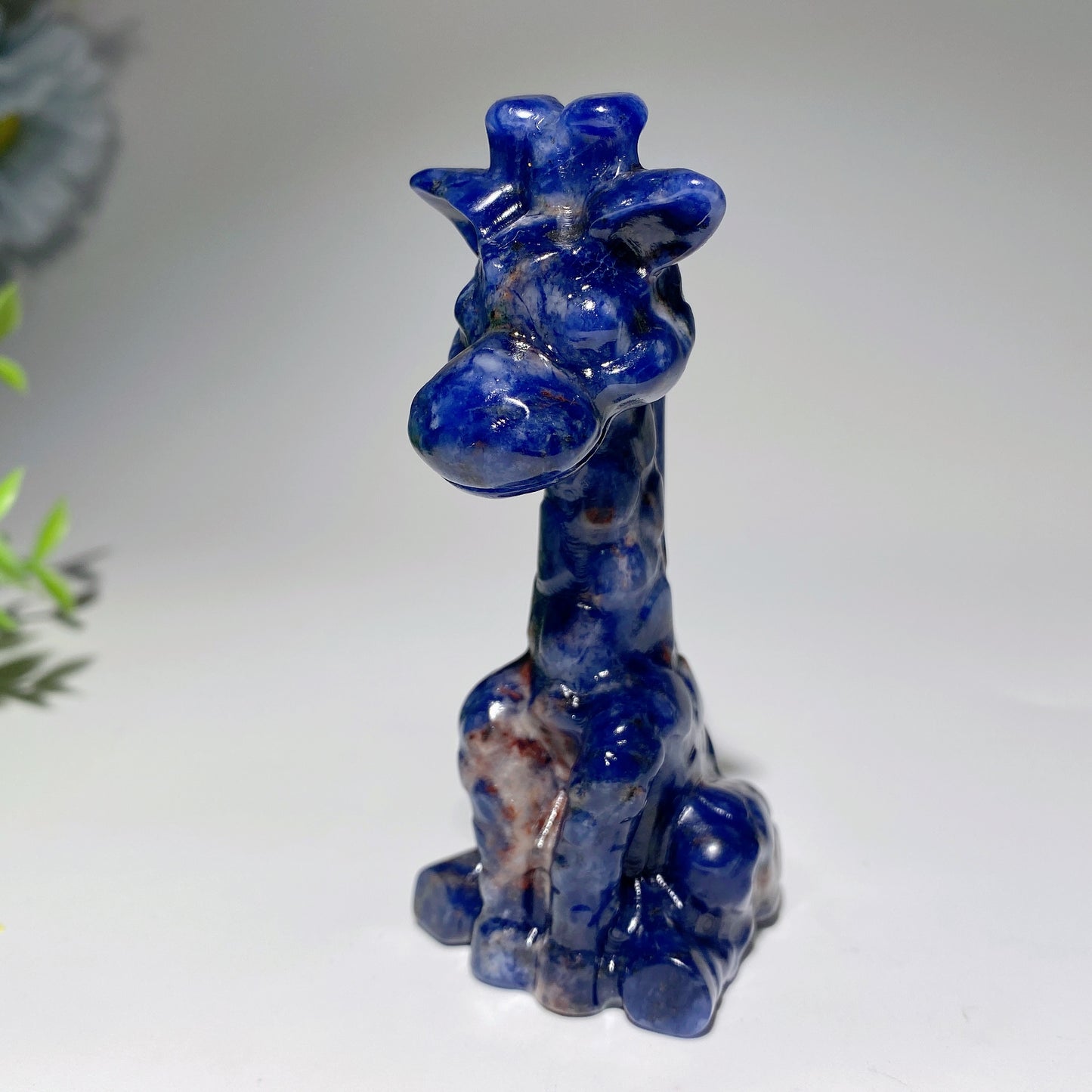 3.4" Mixed Crystal Giraffe Carvings Bulk Wholesale