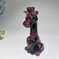 3.4" Mixed Crystal Giraffe Carvings Bulk Wholesale