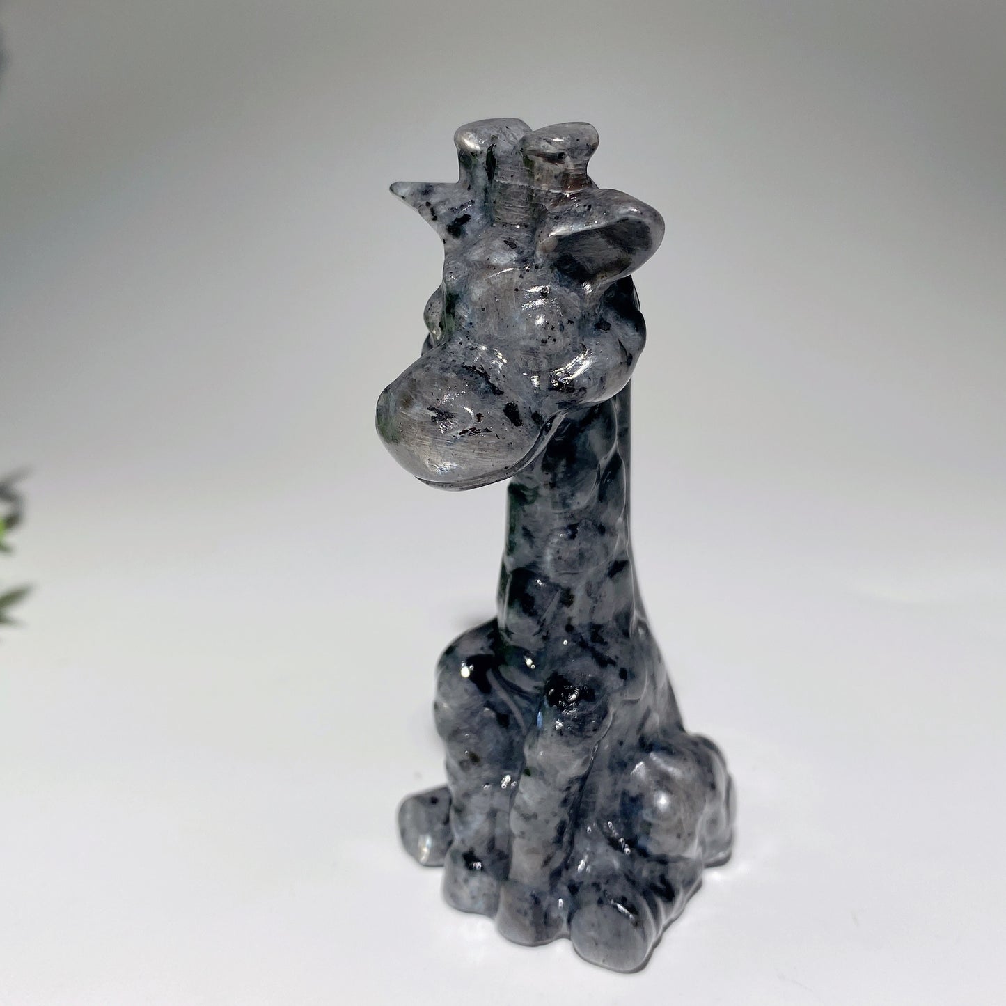 3.4" Mixed Crystal Giraffe Carvings Bulk Wholesale