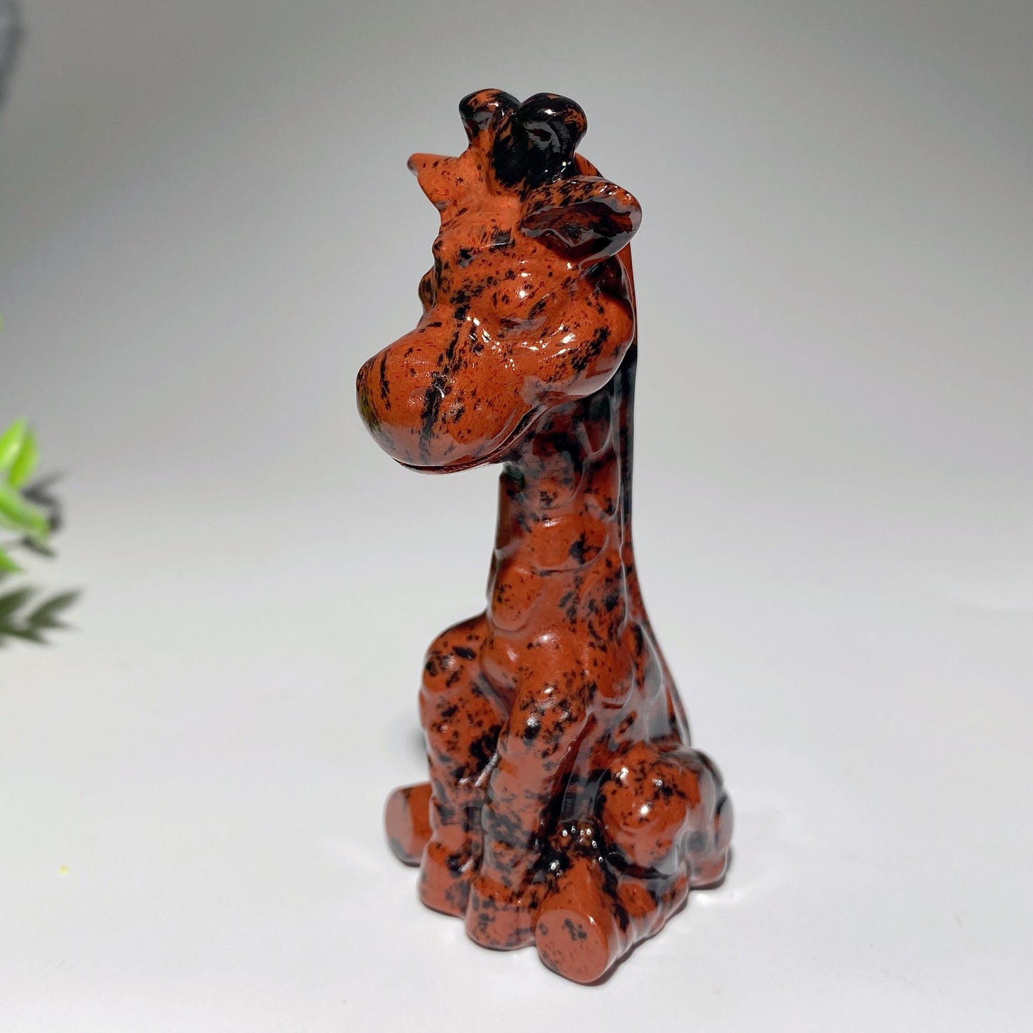 3.4" Mixed Crystal Giraffe Carvings Bulk Wholesale