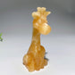 3.4" Mixed Crystal Giraffe Carvings Bulk Wholesale