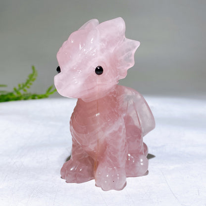 3.2" Natural Crystal Dragon Carving Wholesale