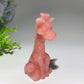 3.4" Mixed Crystal Giraffe Carvings Bulk Wholesale