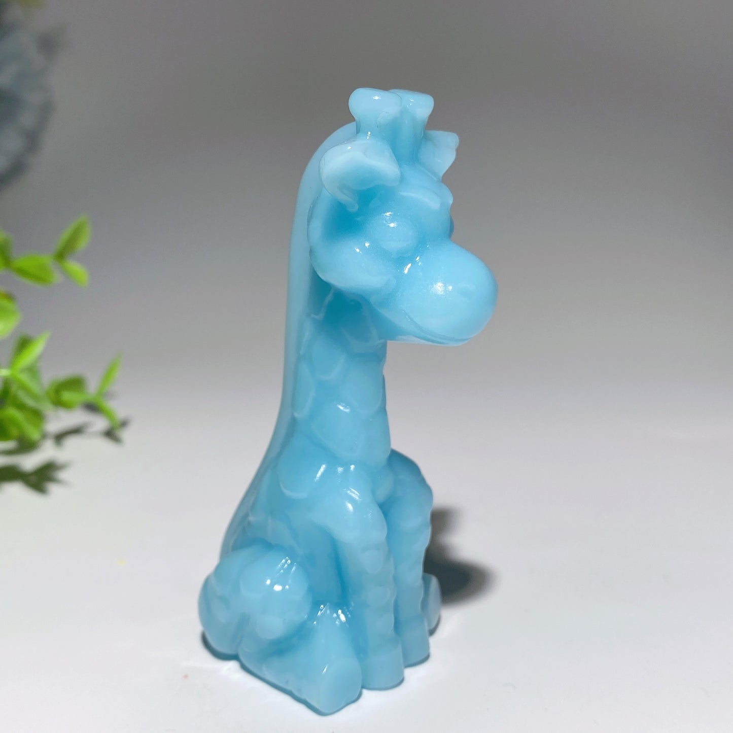 3.4" Mixed Crystal Giraffe Carvings Bulk Wholesale