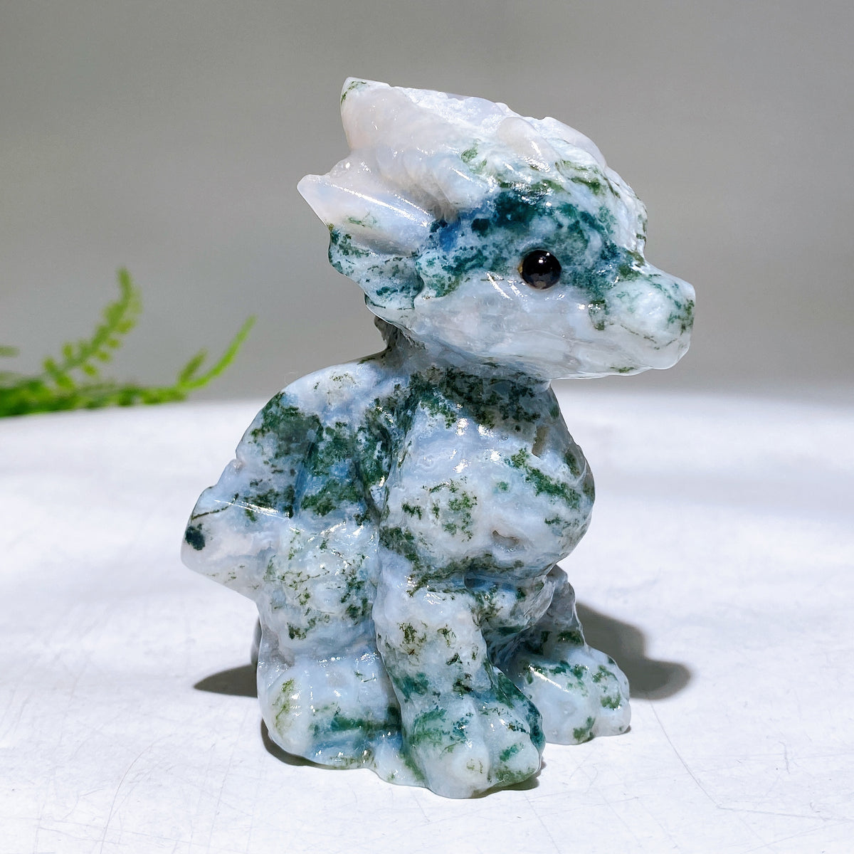3.2" Natural Crystal Dragon Carving Wholesale