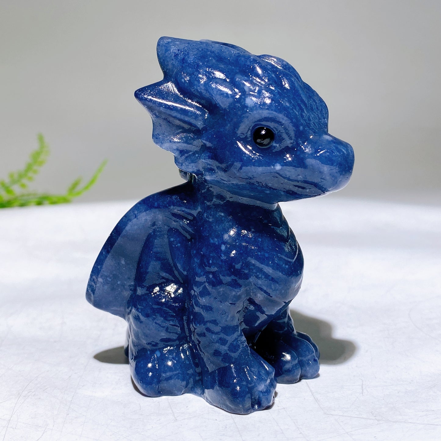 3.2" Natural Crystal Dragon Carving Wholesale