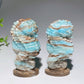 2.8" Hemimorphite Hippocampus Carvings Bulk Wholesale