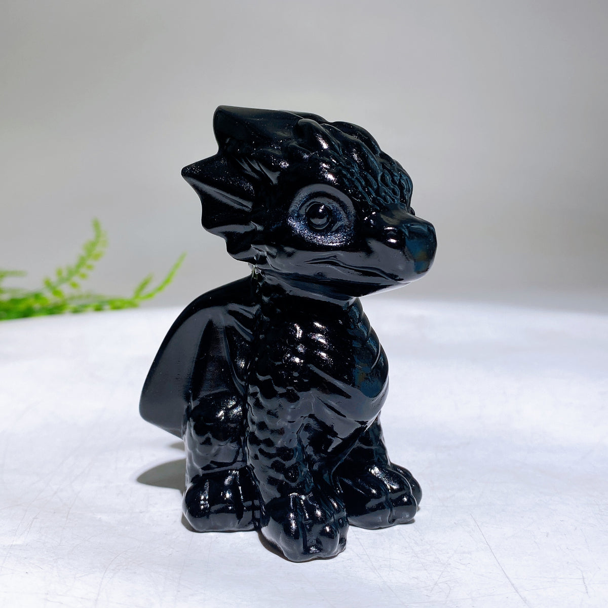 3.2" Natural Crystal Dragon Carving Wholesale