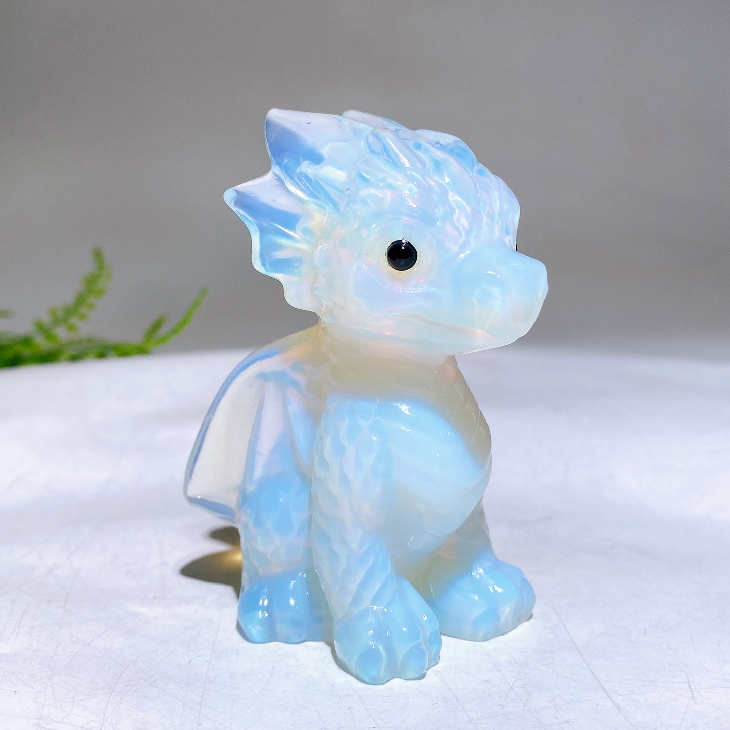 3.2" Natural Crystal Dragon Carving Wholesale