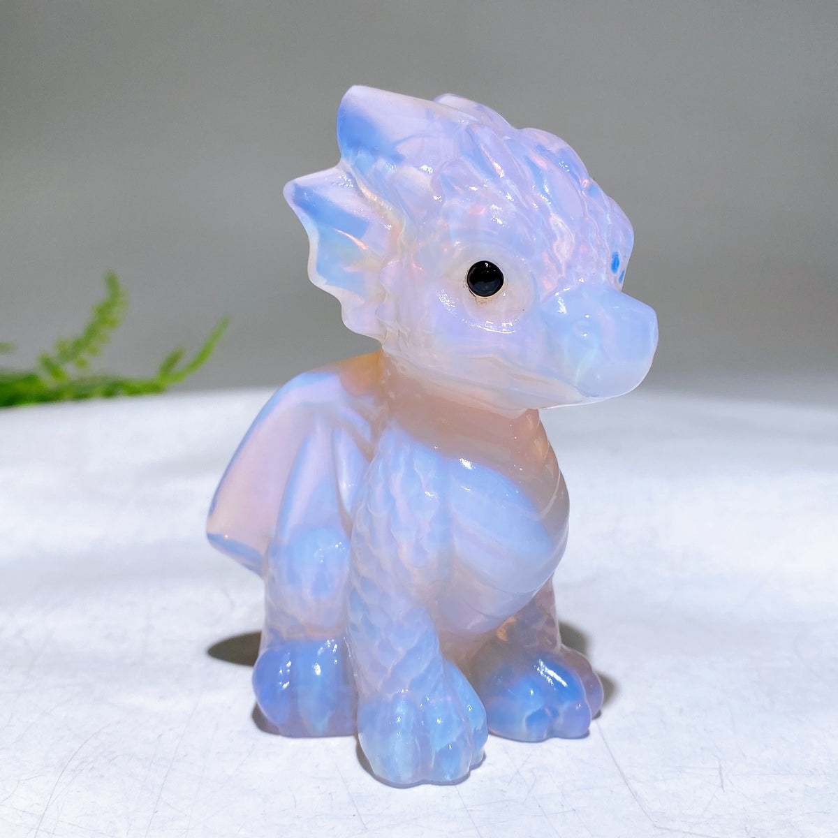3.2" Natural Crystal Dragon Carving Wholesale