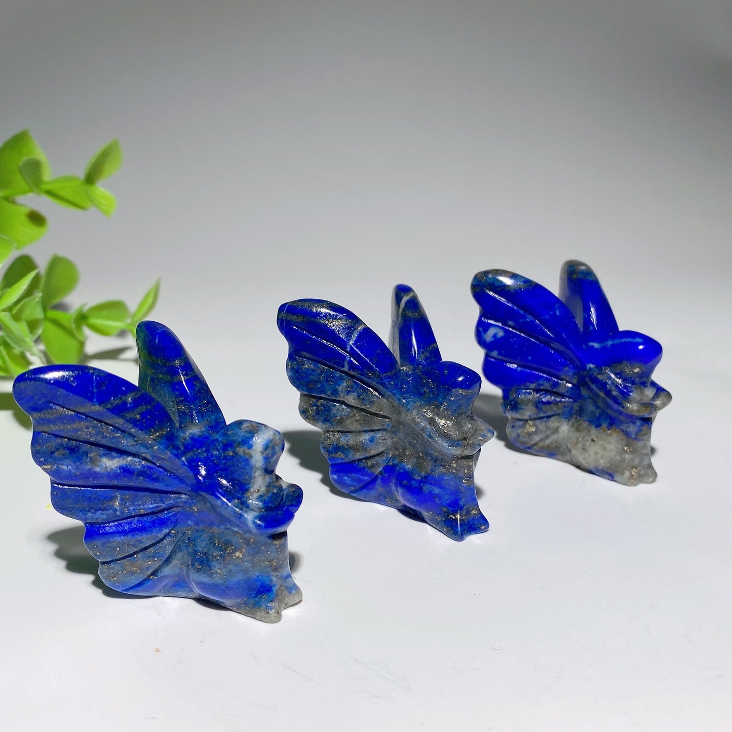 1.5" Lapis Butterfly Fairy Carvings Crystal Healing Bulk Wholesale