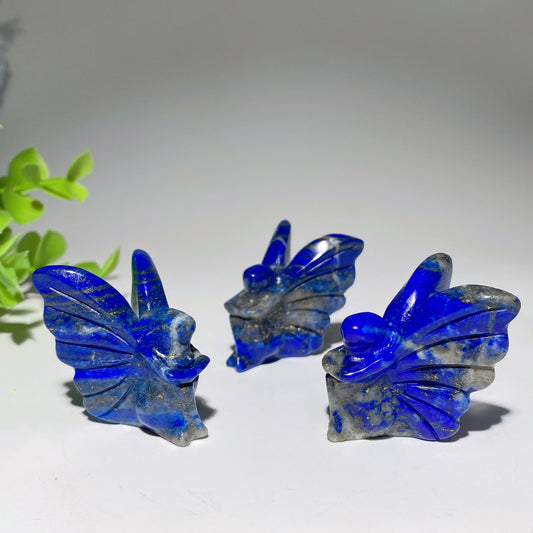 1.5" Lapis Butterfly Fairy Carvings Bulk Wholesale