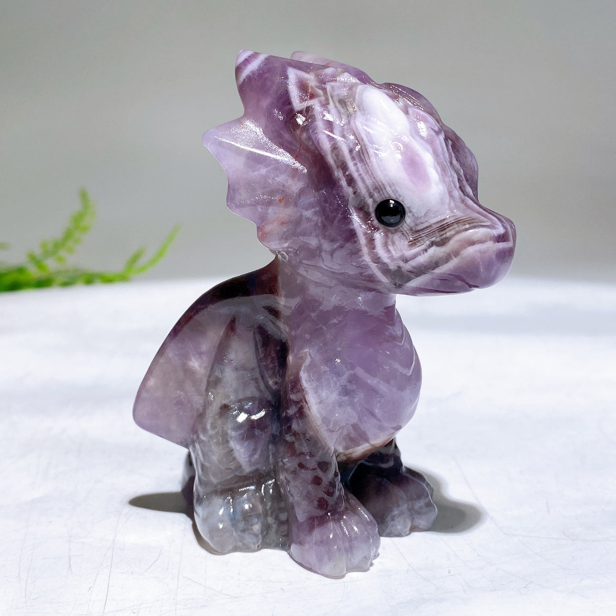 3.2" Natural Crystal Dragon Carving Wholesale