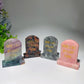 2.7" Mixed Crystal Tombstone with Printing Carvings Halloween Decor Bulk Wholesale