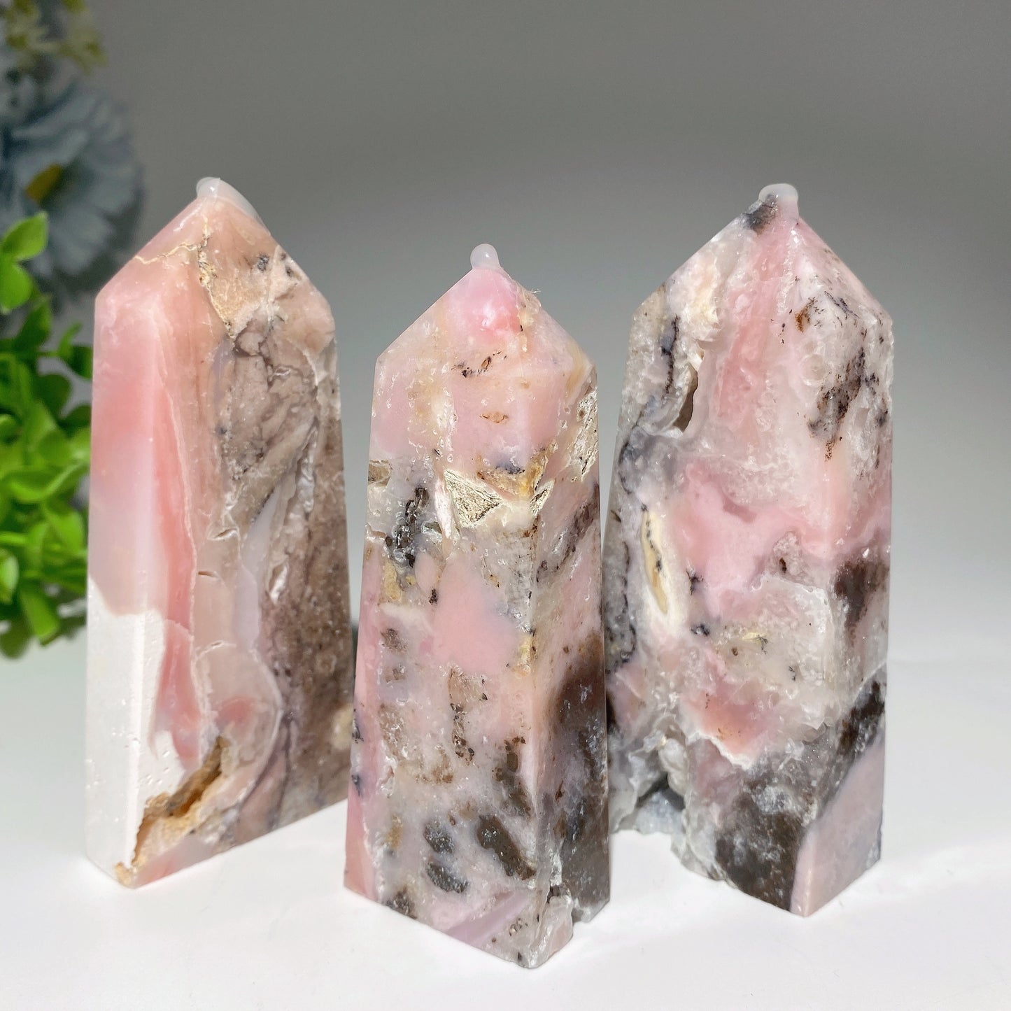 2.0"-4.0" Pink Chalcedony Point Crystal Healing Bulk Wholesale