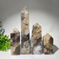 12-25cm Moss Agate Growing with Calcite Tower Crystal Healing Bulk Wholesale