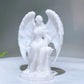 4.5" Natural White Jade Angel Carving Wholesale