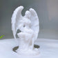 4.5" Natural White Jade Angel Carving Wholesale
