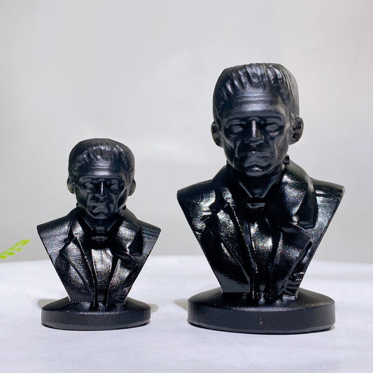 2.8" 4.0" Black Obsidian Frankenstein Carving Wholesale