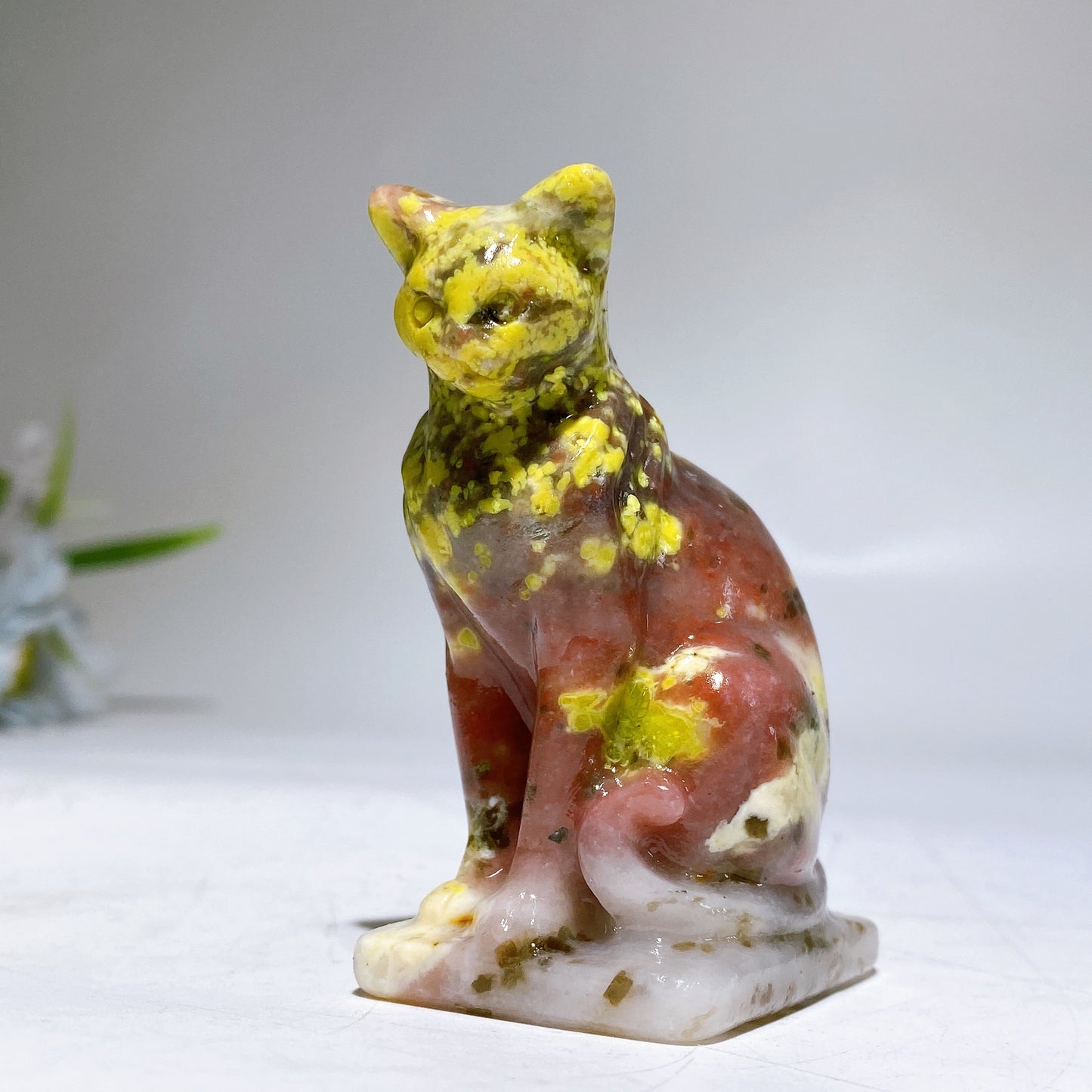2.6" Crystal Cat Carving Crystal Healing Bulk Wholesale