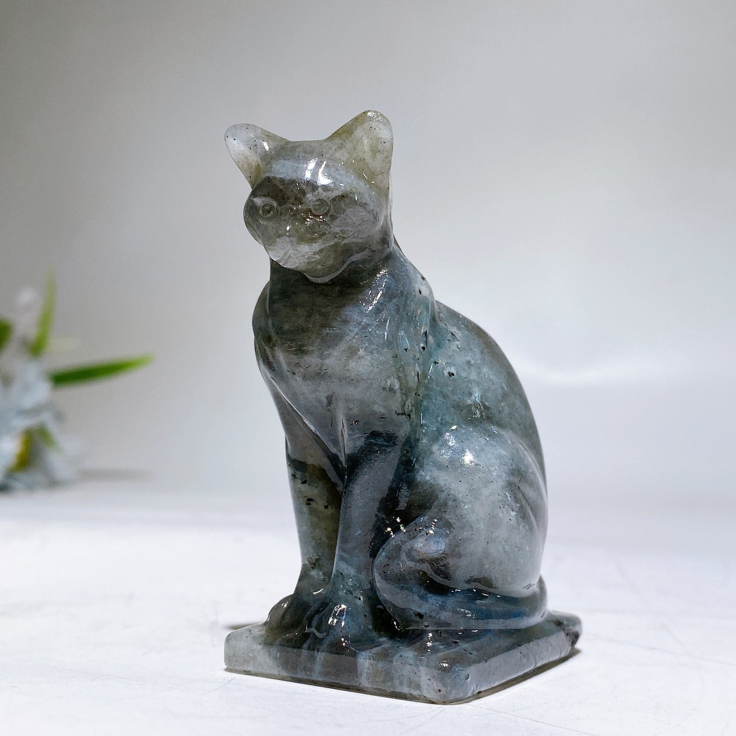 2.6" Crystal Cat Carving Crystal Healing Bulk Wholesale